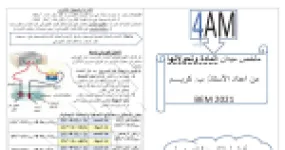 رأس الصفحة الأولى من ملخص المادة وتحولاتها: التفاعلات الكيميائية والتحليل الكهربائي – 4 متوسط