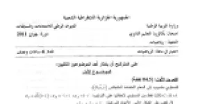 رأس الصفحة الأولى من موضوع بكالوريا الرياضيات دورة 2011 شعبة رياضيات: الأعداد المركبة والدوال العددية