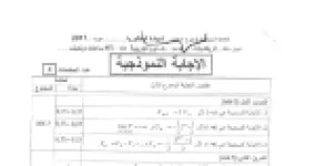 رأس الصفحة الأولى من تصحيح نموذجي لموضوعي بكالوريا في الرياضيات شعبة علوم تجريبية