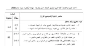 رأس الصفحة الأولى من الإجابة النموذجية لامتحان اللغة العربية وآدابها بكالوريا 2026 شعبة آداب وفلسفة