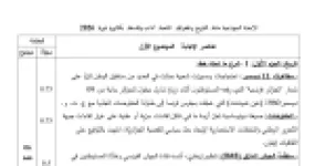 رأس الصفحة الأولى من الإجابة النموذجية لامتحان التاريخ والجغرافيا بكالوريا 2026 شعبة آداب وفلسفة