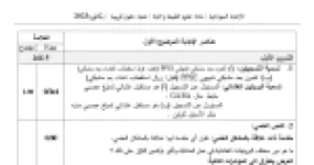 رأس الصفحة الأولى من تصحيح موضوع علوم الطبيعة والحياة بكالوريا 2023 شعبة علوم تجريبية عناصر الإجابة