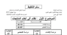 رأس الصفحة الأولى من تصحيح اختبار التكنولوجيا هندسة ميكانيكية شعبة تقني رياضي بكالوريا 2013 سلم التنقيط وحل الموضوع الأول