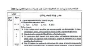 رأس الصفحة الأولى من تصحيح امتحان اللغة الإيطالية شعبة لغات أجنبية بكالوريا 2025 أضرار الموضة السريعة