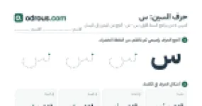 رأس الصفحة الأولى من حرف السين بالصور للقسم التحضيري: تتبع وتلوين وبحث