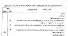 رأس الصفحة الأولى من تصحيح موضوع التاريخ والجغرافيا بكالوريا 2025 للشعب العلمية