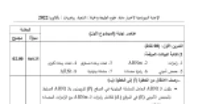 رأس الصفحة الأولى من حل موضوع علوم الطبيعة والحياة بكالوريا 2022 شعبة رياضيات: تركيب البروتين، الترجمة