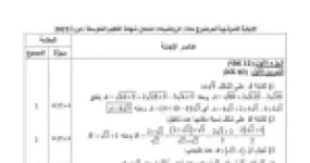 رأس الصفحة الأولى من حل موضوع الرياضيات لشهادة التعليم المتوسط BEM 2022: الجذور، حلول النشر والتحليل