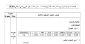 رأس الصفحة الأولى من حل موضوع الهندسة المدنية بكالوريا 2020 شعبة تقني رياضي: إجهاد حد المرونة، إجهاد حد الانكسار