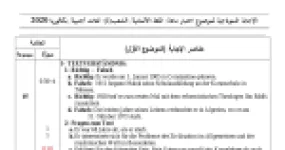 رأس الصفحة الأولى من حل موضوع اللغة الألمانية بكالوريا 2020 شعبة لغات أجنبية: Textverständnis Antworten، Wortschatz