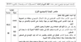 رأس الصفحة الأولى من حل موضوع اللغة العربية وآدابها بكالوريا 2019 شعبة آداب وفلسفة: التقييم النقدي