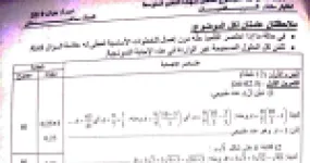 رأس الصفحة الأولى من حل موضوع الرياضيات لشهادة التعليم المتوسط BEM 2019: حلول الأعداد والجذور، تبسيط العبارات الجبرية