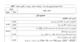 رأس الصفحة الأولى من حل موضوع الرياضيات بكالوريا 2017 شعبة رياضيات (الدورة الاستثنائية): الحساب الإقليدي، الهندسة في الفضاء