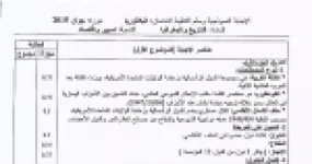 رأس الصفحة الأولى من حل موضوع التاريخ والجغرافيا بكالوريا 2015 شعبة تسيير واقتصاد: الكتلة الغربية والكومنفورم، حلف شمال الأطلسي