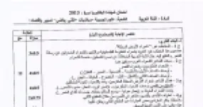 رأس الصفحة الأولى من حل موضوع اللغة العربية وآدابها بكالوريا 2015 الشعب العلمية وتسيير واقتصاد: قصيدة شعراء الأرض المحتلة، النمط الوصفي ومؤشراته